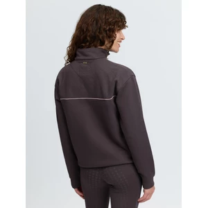 LeMieux Heritage Quarter Zip Sweat - Cocoa in Cocoa
