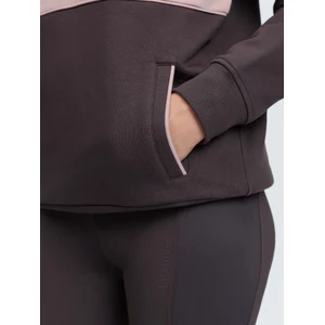 LeMieux Heritage Quarter Zip Sweat - Cocoa in Cocoa