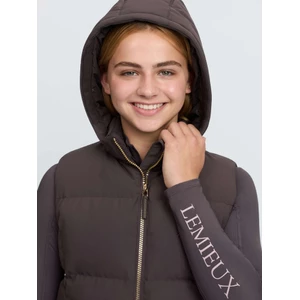 LeMieux Young Rider Joey Hooded Gilet  - Cocoa in Cocoa