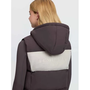 LeMieux Young Rider Joey Hooded Gilet  - Cocoa in Cocoa