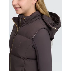 LeMieux Young Rider Joey Hooded Gilet  - Cocoa in Cocoa