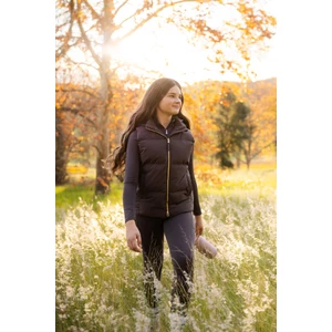 LeMieux Young Rider Joey Hooded Gilet  - Cocoa in Cocoa