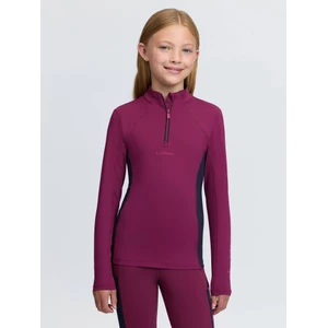LeMieux Young Rider Classique Base Layer - Blackberry in Blackberry