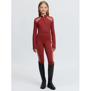 LeMieux Young Rider Mia Mesh Base Layer  - Russet in Russet