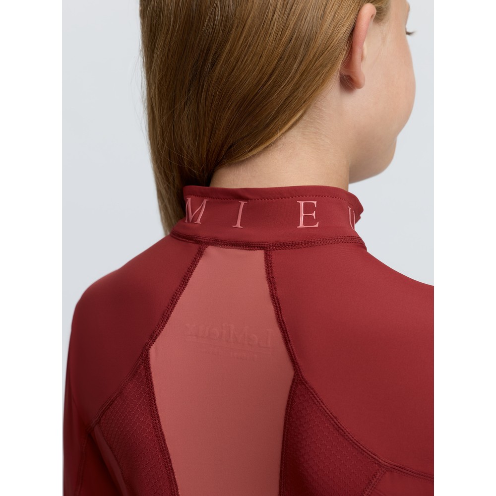 LeMieux Young Rider Mia Mesh Base Layer  - Russet 