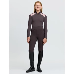 LeMieux Young Rider Mia Mesh Base Layer - Cocoa in Cocoa