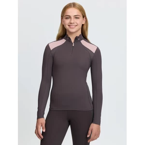 LeMieux Young Rider Mia Mesh Base Layer - Cocoa in Cocoa