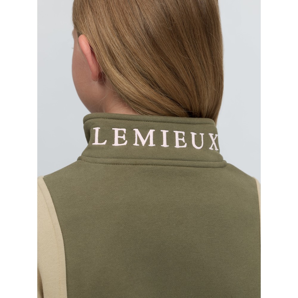 LeMieux Young Rider Viola Quarter Zip Sweat - Willow Green