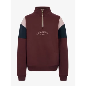 LeMieux Young Rider Viola Quarter Zip Sweat - Bramble in Bramble