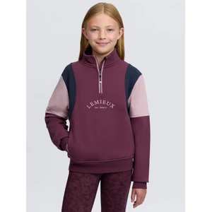 LeMieux Young Rider Viola Quarter Zip Sweat - Bramble in Bramble