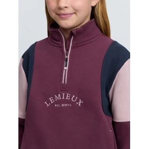 LeMieux Young Rider Viola Quarter Zip Sweat - Bramble in Bramble