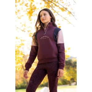 LeMieux Young Rider Viola Quarter Zip Sweat - Bramble in Bramble