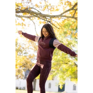 LeMieux Young Rider Viola Quarter Zip Sweat - Bramble in Bramble