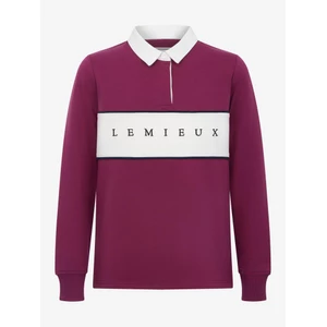 LeMieux Young Rider Riley Rugby Shirt  - Blackberry in Blackberry