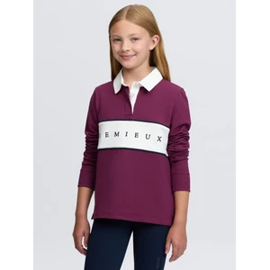 LeMieux Young Rider Riley Rugby Shirt  - Blackberry in Blackberry