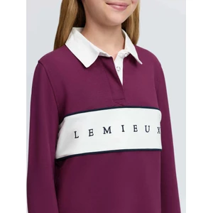 LeMieux Young Rider Riley Rugby Shirt  - Blackberry in Blackberry