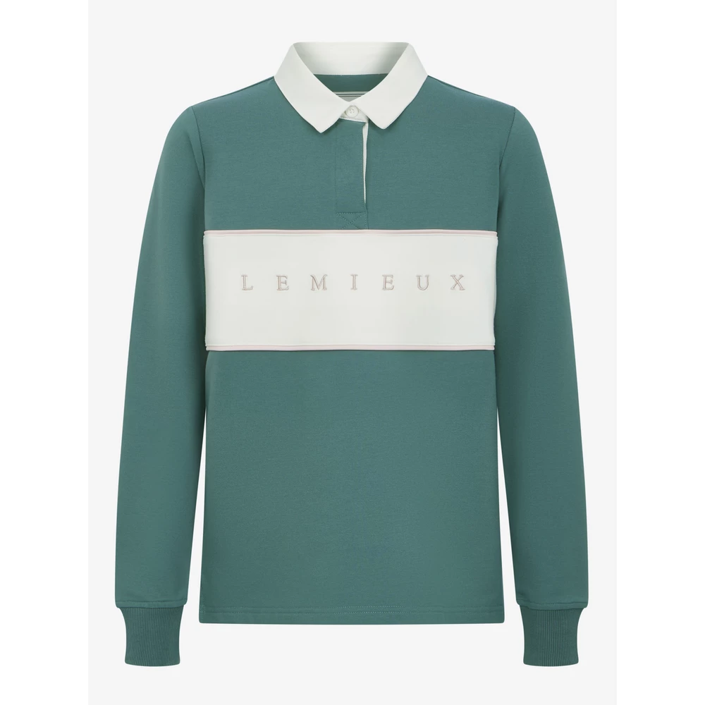 LeMieux Young Rider Riley Rugby Shirt - Aloe in Aloe
