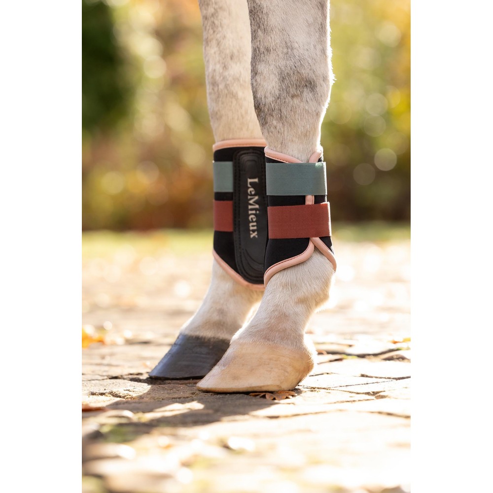LeMieux Air-Tek Grafter Brushing Boots - Aloe/Spiced Earth