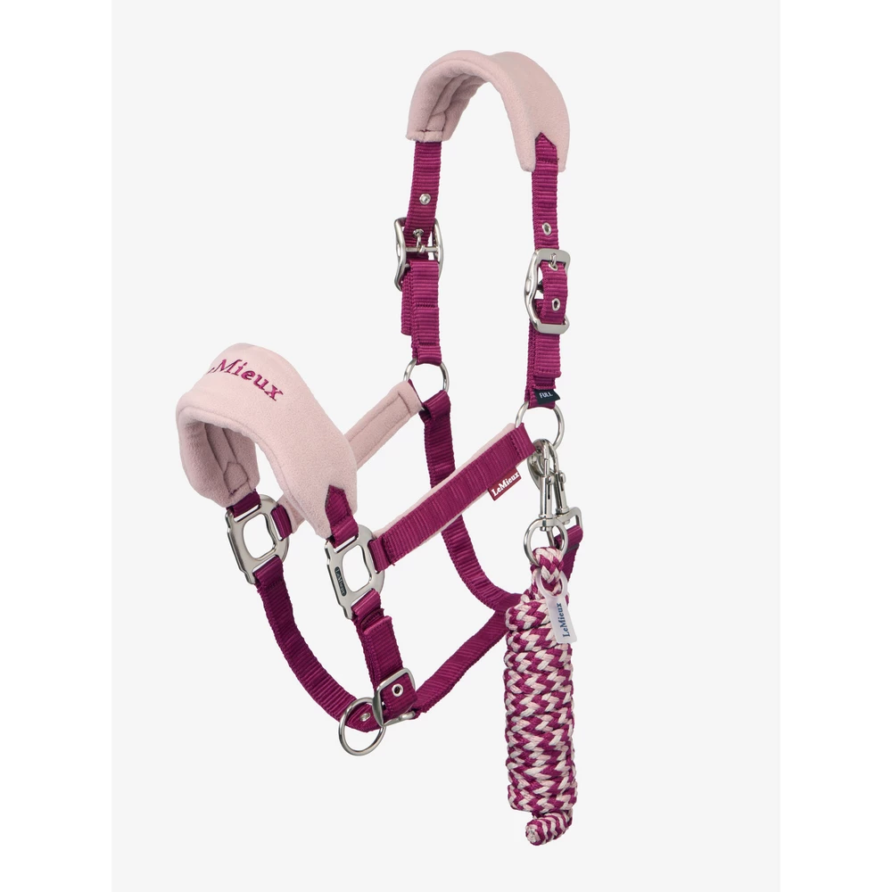 LeMieux Vogue Headcollar & Leadrope  - Blackberry in Blackberry