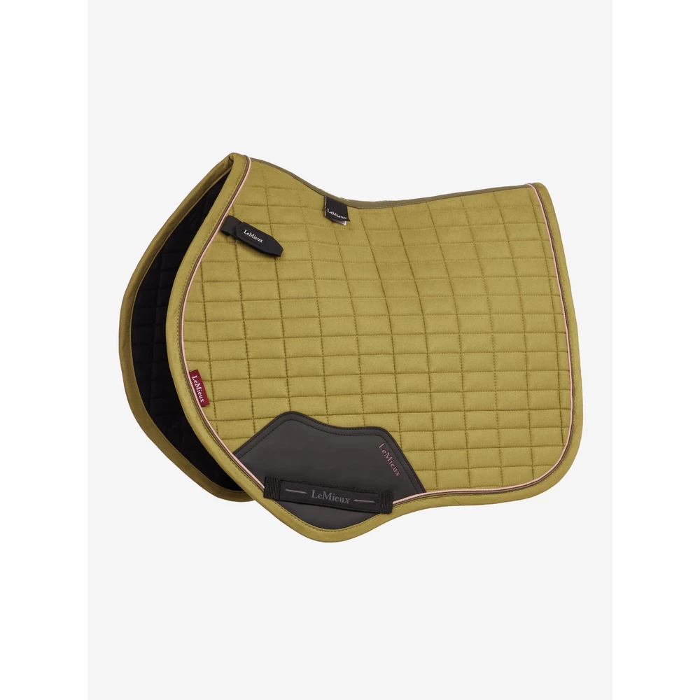 LeMieux Suede Close Contact Square - Gooseberry in Gooseberry