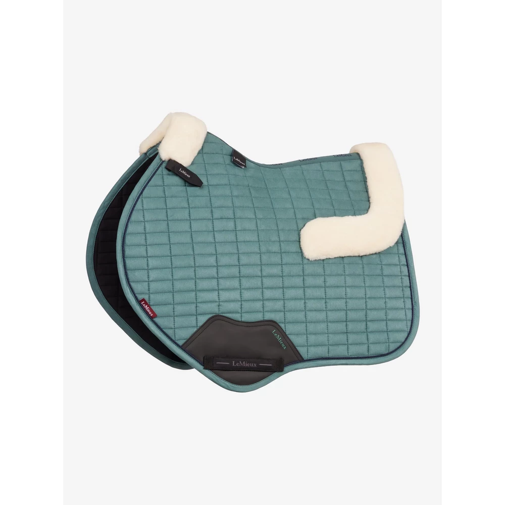 LeMieux Merino+ Suede Classic Close Contact Square - Aloe in Aloe