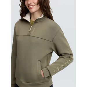 LeMieux Scarlet Quarter Zip Sweat - Willow Green in Willow Green