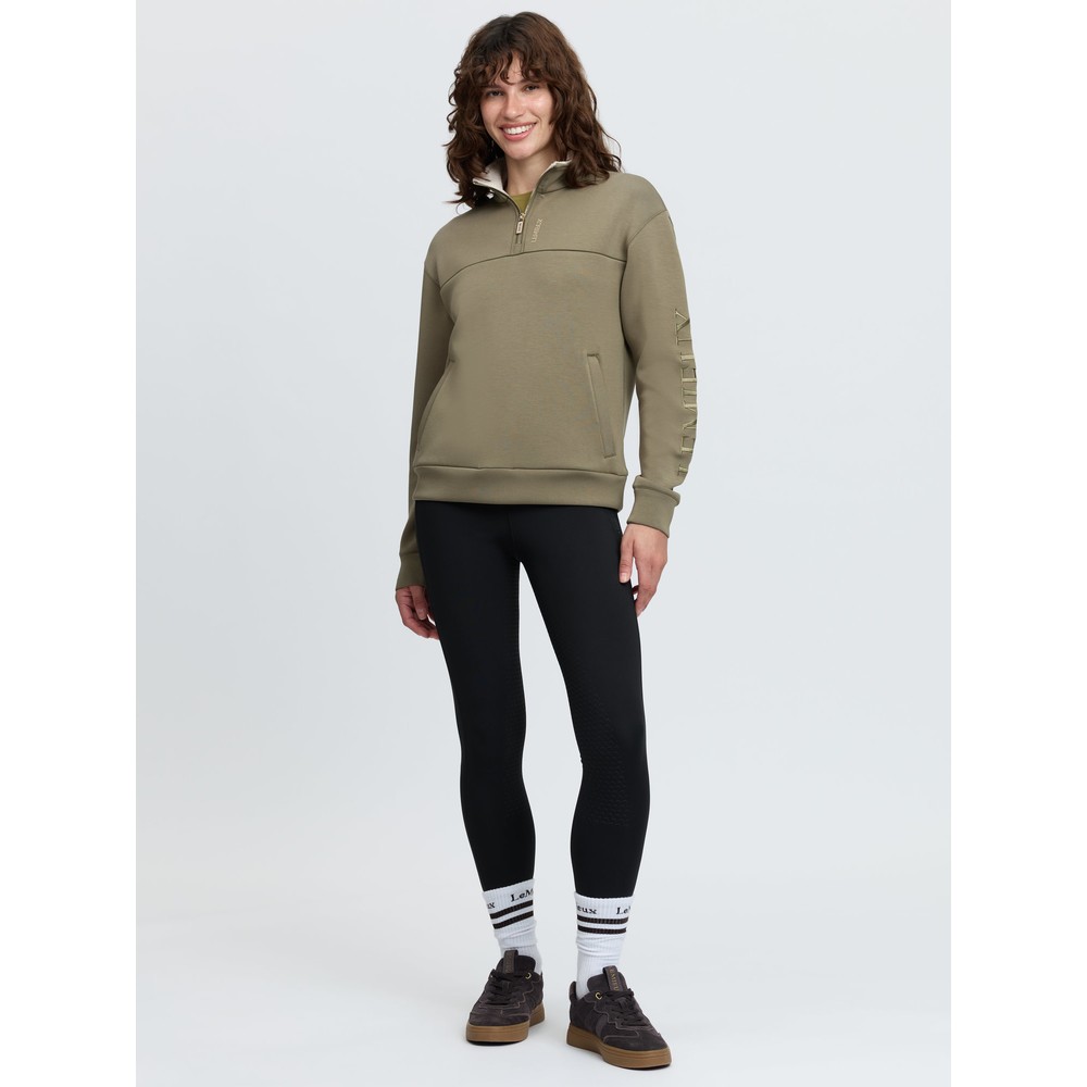 LeMieux Scarlet Quarter Zip Sweat - Willow Green