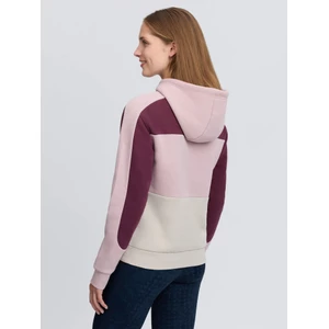 LeMieux Kadie Colour Block Hoodie - Wild Rose in Wild Rose