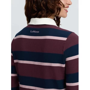 LeMieux Sloane Stripe Rugby Shirt  - Bramble in Bramble