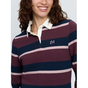 LeMieux Sloane Stripe Rugby Shirt  - Bramble in Bramble