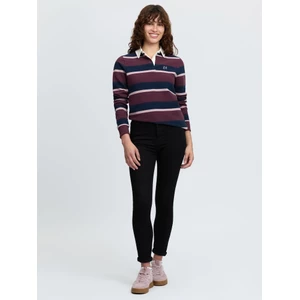 LeMieux Sloane Stripe Rugby Shirt  - Bramble in Bramble