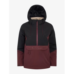 LeMieux Phoebe Half Zip Waterproof Anorak - Black/Bramble in Black/Bramble