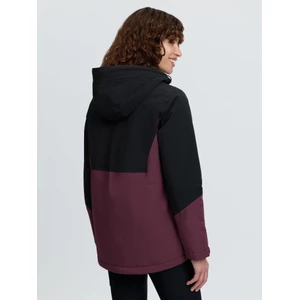 LeMieux Phoebe Half Zip Waterproof Anorak - Black/Bramble in Black/Bramble