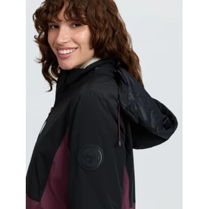 LeMieux Phoebe Half Zip Waterproof Anorak - Black/Bramble in Black/Bramble