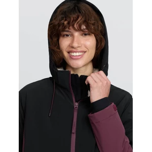 LeMieux Phoebe Half Zip Waterproof Anorak - Black/Bramble in Black/Bramble