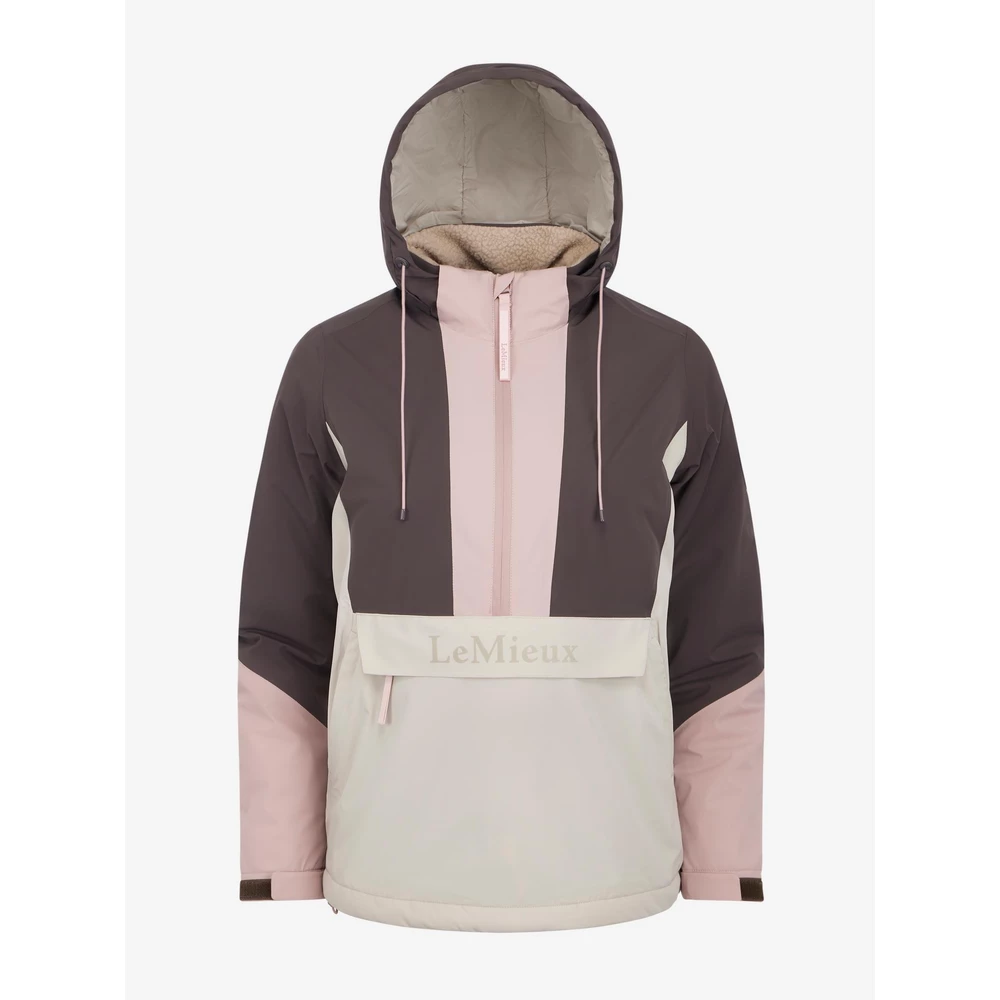 LeMieux Phoebe Half Zip Waterproof Anorak  - Wild Rose in Wild Rose
