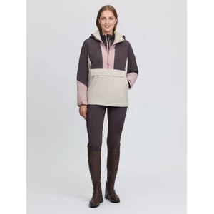 LeMieux Phoebe Half Zip Waterproof Anorak  - Wild Rose in Wild Rose