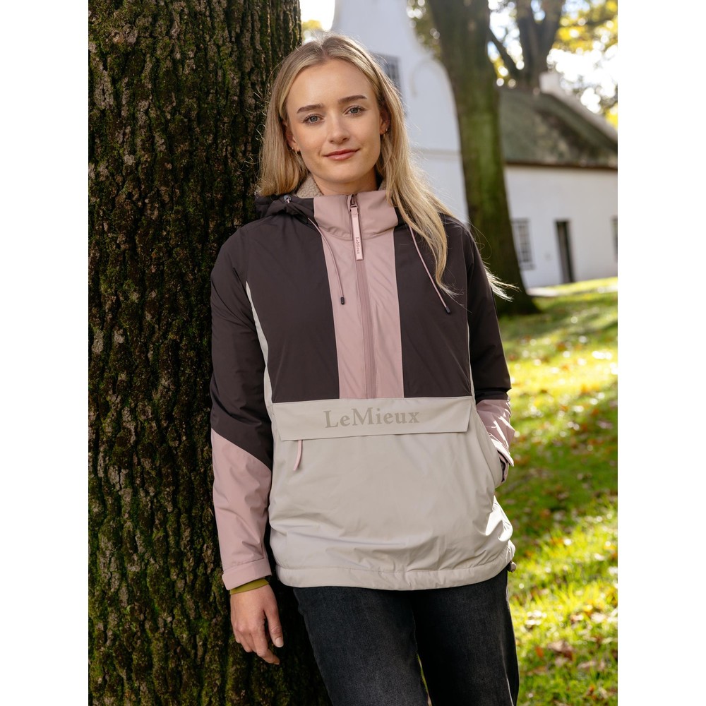 LeMieux Phoebe Half Zip Waterproof Anorak  - Wild Rose 