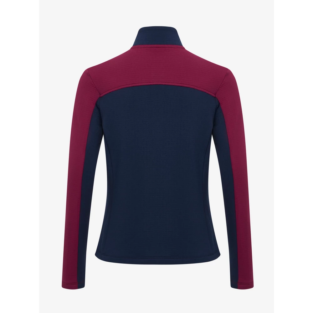 LeMieux Young Rider Bethany Zip Through Mid Layer - Blackberry in Blackberry