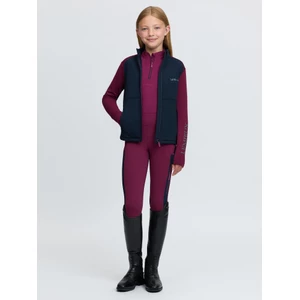 LeMieux Young Rider Bethany Zip Through Mid Layer - Blackberry in Blackberry