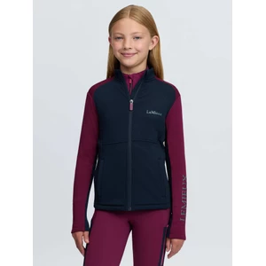 LeMieux Young Rider Bethany Zip Through Mid Layer - Blackberry in Blackberry