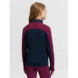 LeMieux Young Rider Bethany Zip Through Mid Layer - Blackberry in Blackberry