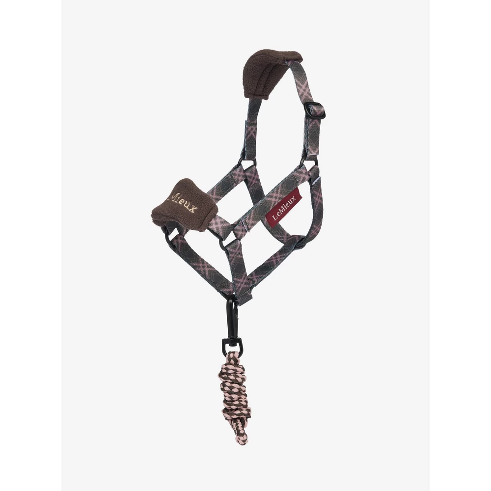 LeMieux Hobby Horse Heritage Vogue Headcollar & Leadrope - Cocoa in Cocoa