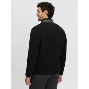 LeMieux Mens Borg Half Zip Sweat  - Black in Black