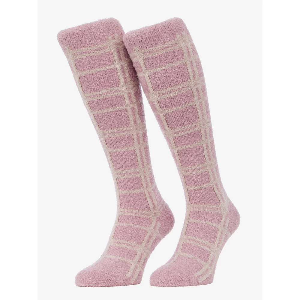 LeMieux Heritage Check Fluffies - Wild Rose in Wild Rose