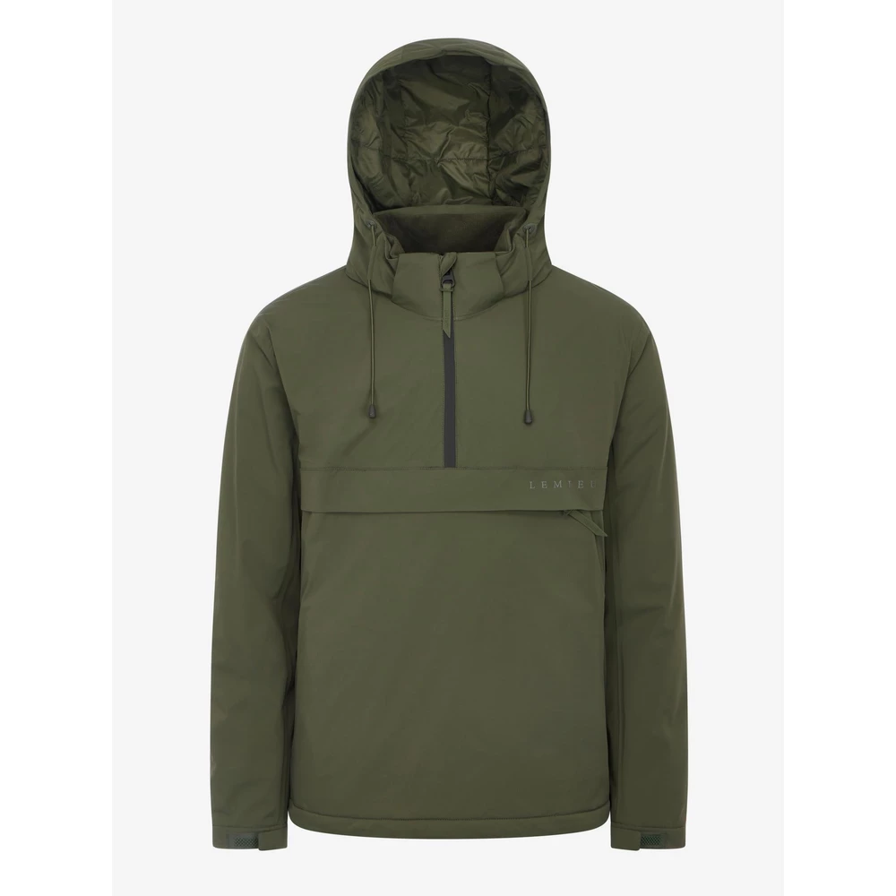 LeMieux Mens Waterproof Anorak - Olive in Olive