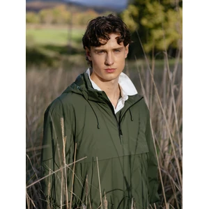LeMieux Mens Waterproof Anorak - Olive in Olive