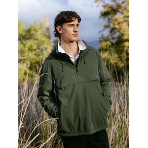 LeMieux Mens Waterproof Anorak - Olive in Olive