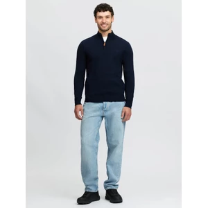LeMieux Mens Quarter Zip Knit  - Navy 
