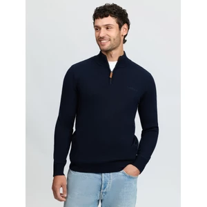 LeMieux Mens Quarter Zip Knit - Navy in Navy